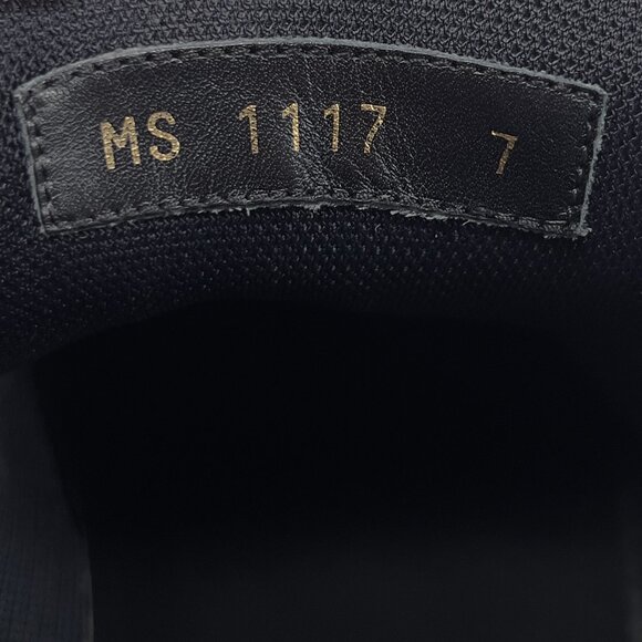 Louis Vuitton Luxembourg Sneaker Embroidered Black Leather 7 LV or 8 US 41 EUR - Picture 11 of 12